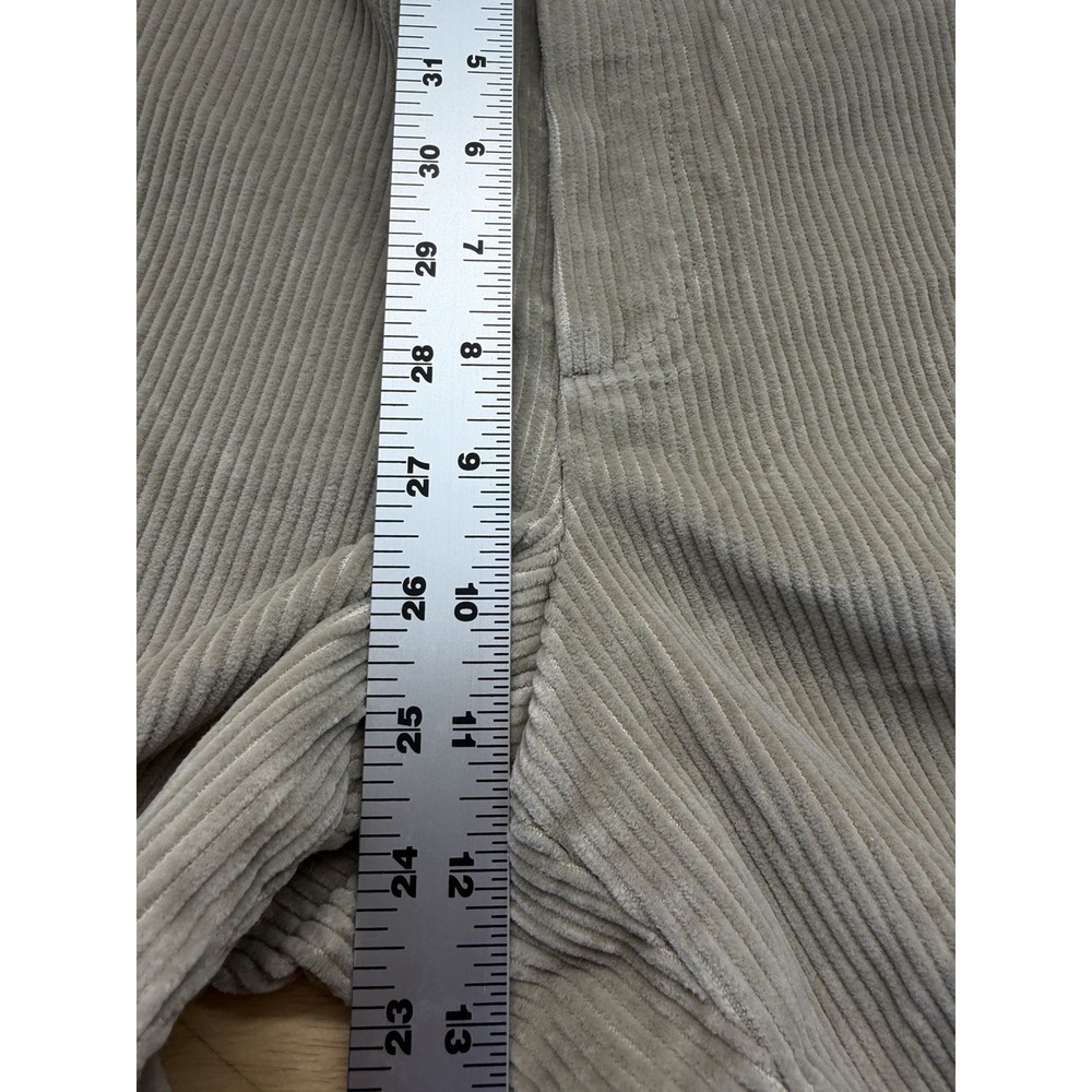 LL Bean Men's Beige Corduroy Flat Front Pants Size‎ 36x30 - Picture 6 of 7